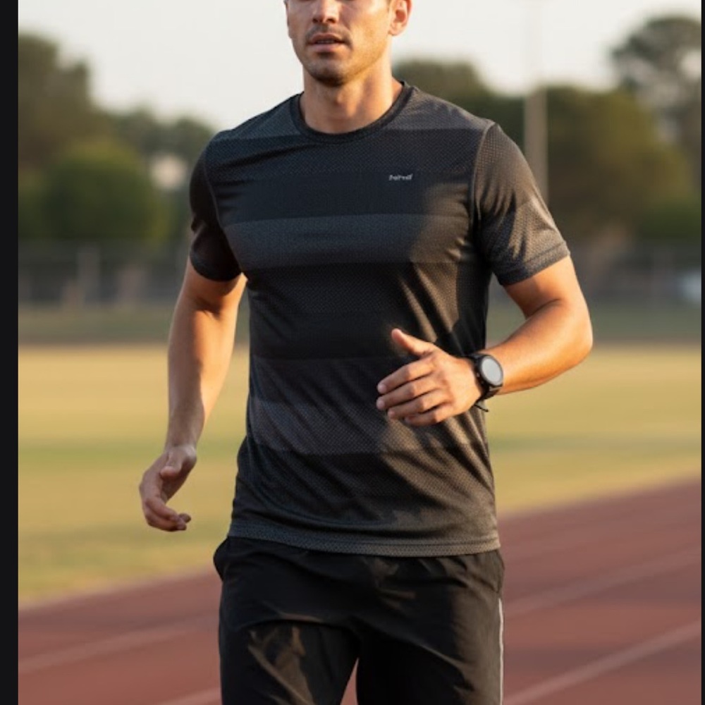 (NWT) HIND Running/Fitness Short Sleeve Top sz L